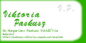 viktoria paskusz business card